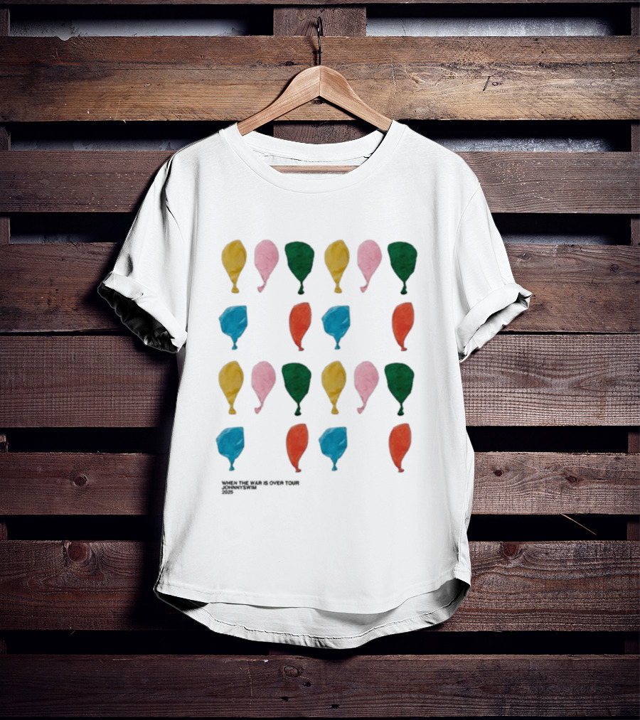 Johnnyswim When The War Is Over Tour 2025 Balloons T-Shirt