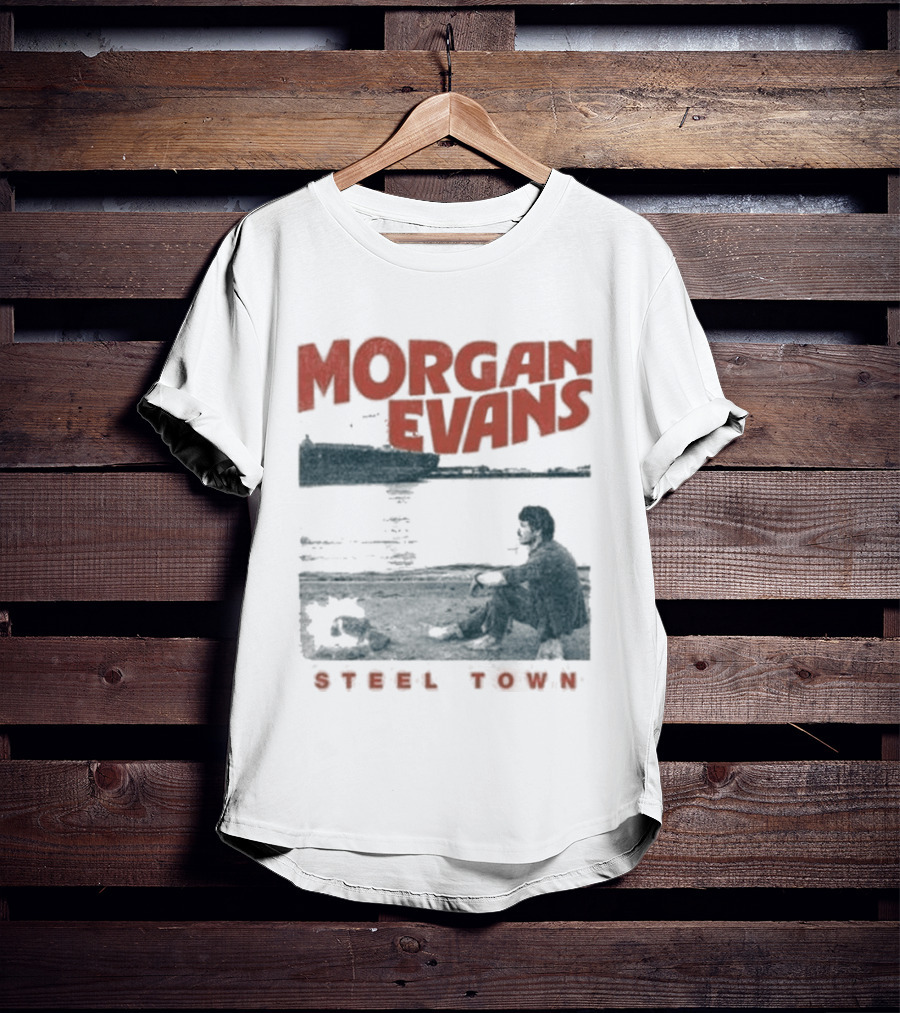 Morgan Evans Steel Town Sunset Silhouette Rowboat T-Shirt