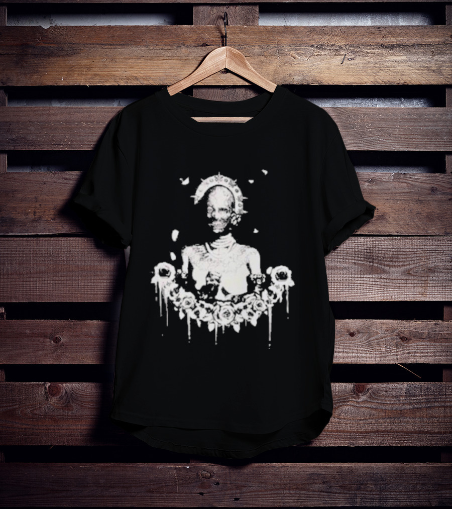 Red Barrels Games Liliya Roses And Skeletons T-Shirt
