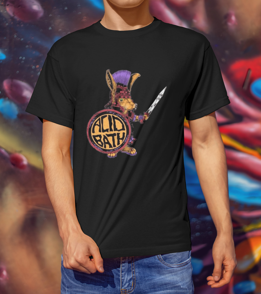 Acid Bath Roman Rabbit Gladiator Warrior Event T-Shirt