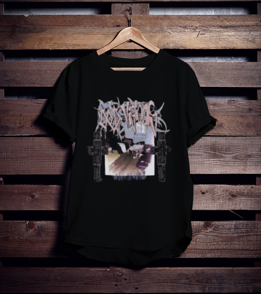 Eucoldvisions Cold Visions 32 Distorted Text With Guns And Room Scene T-Shirt