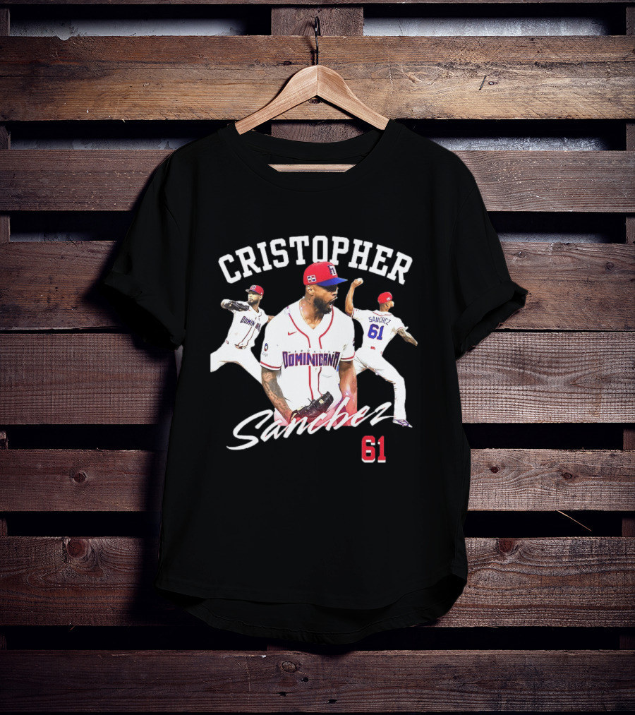 Cristopher Sánchez Dominicana Baseball Number 61 Phillies T-Shirt