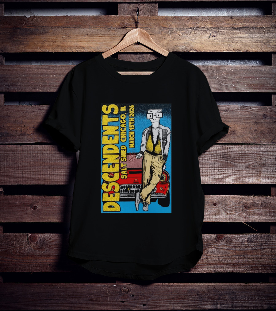 Descendents Salt Shed Chicago IL March 15th 2026 Tour T-Shirt