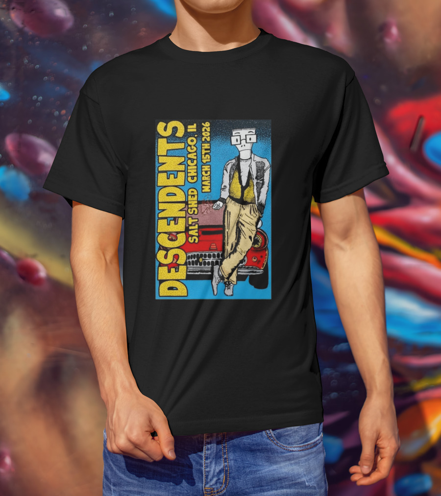 Descendents Salt Shed Chicago IL March 15th 2026 Tour T-Shirt