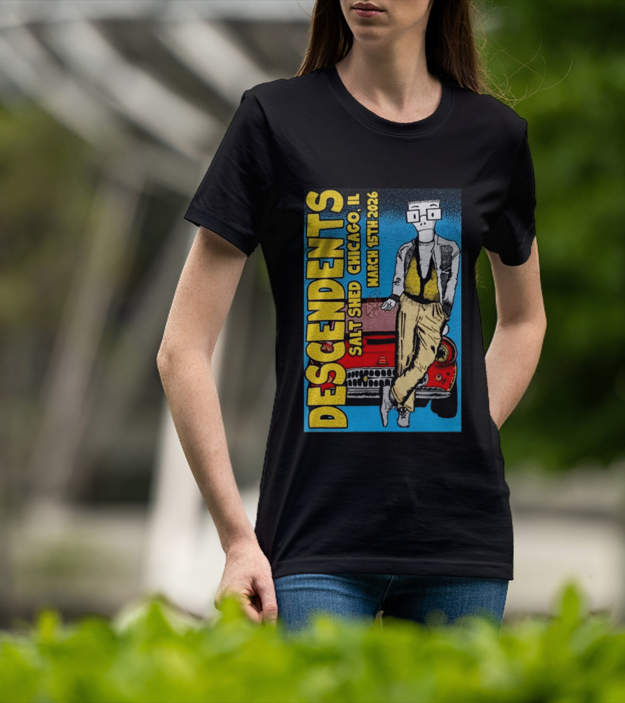 Descendents Salt Shed Chicago IL March 15th 2026 Tour T-Shirt