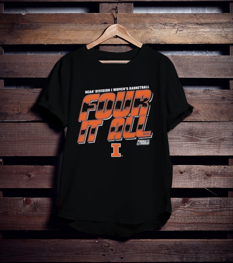 ILLINI Fighting Women's Basketball Four It All 2026 T-Shirt