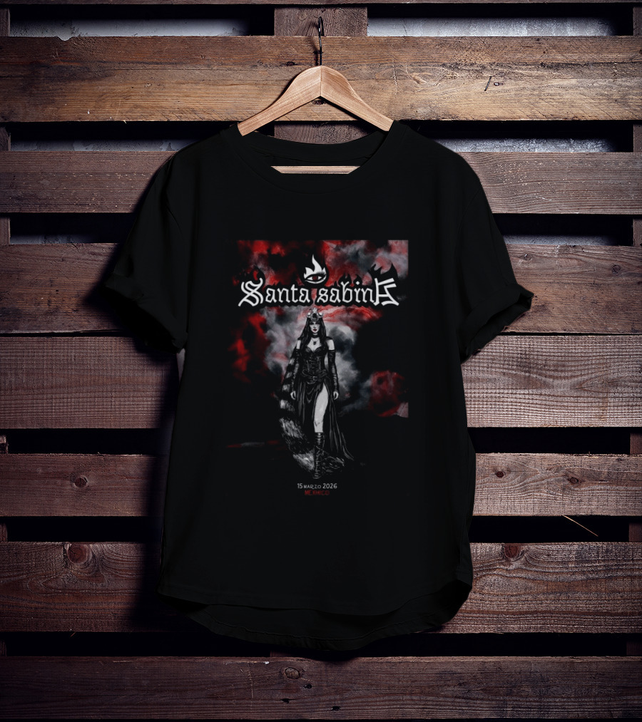 Santa Sabina Mexico City 15 Marzo 2026 Artwork Dark Gothic T-Shirt