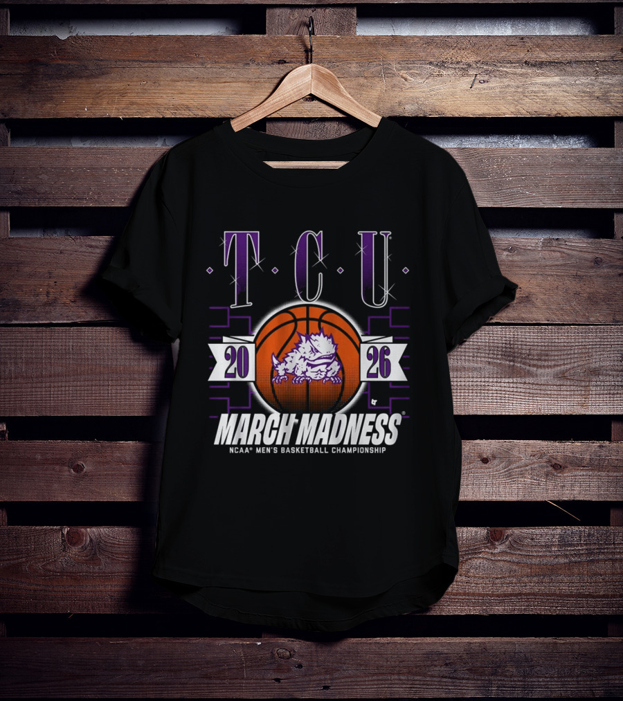 TCU Horned Frogs 2026 NCAA Men's Basketball Championship March Madness T-Shirt