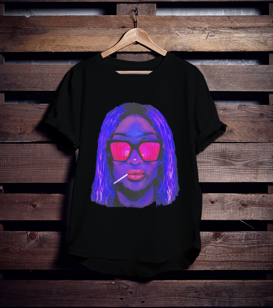 Mara Sadé Lollipop Neon Sunglasses Pop T-Shirt