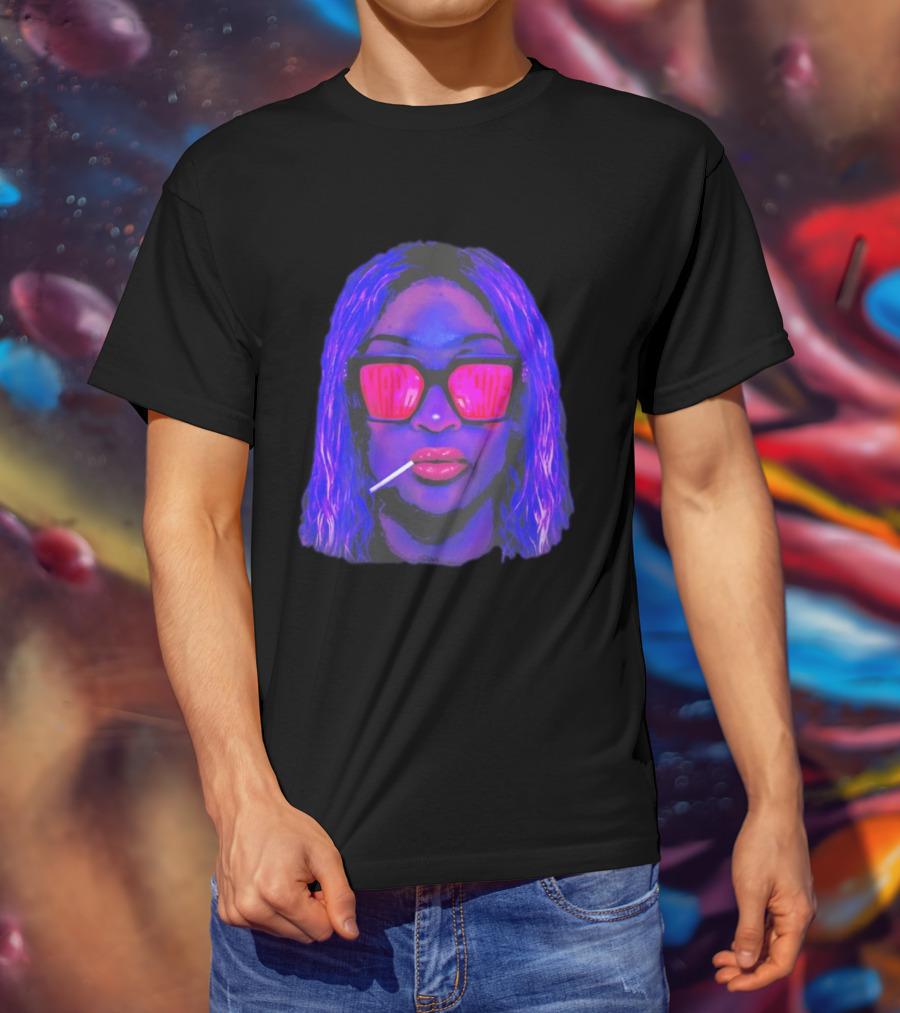 Mara Sadé Lollipop Neon Sunglasses Pop T-Shirt