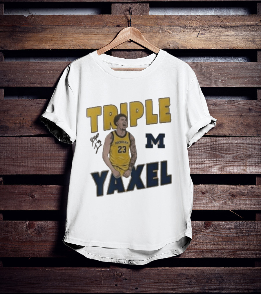 Michigan Triple M Yaxel 23 Basketball Jersey T-Shirt