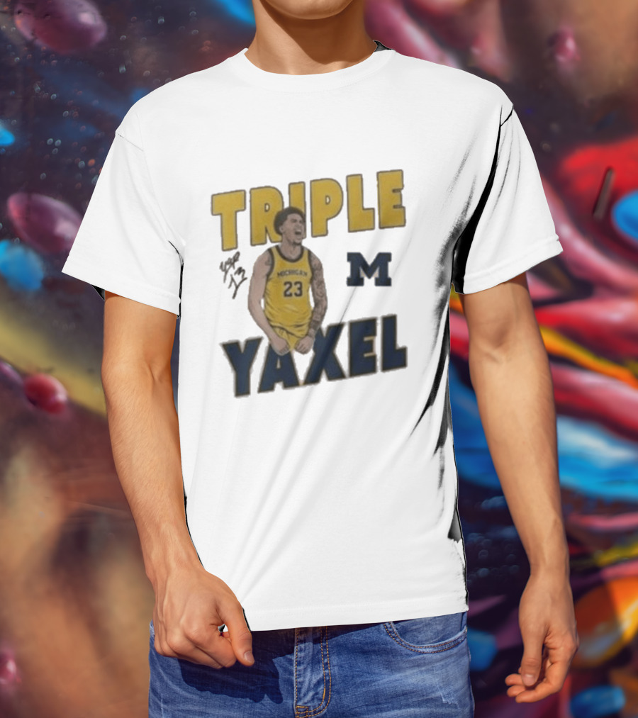 Michigan Triple M Yaxel 23 Basketball Jersey T-Shirt