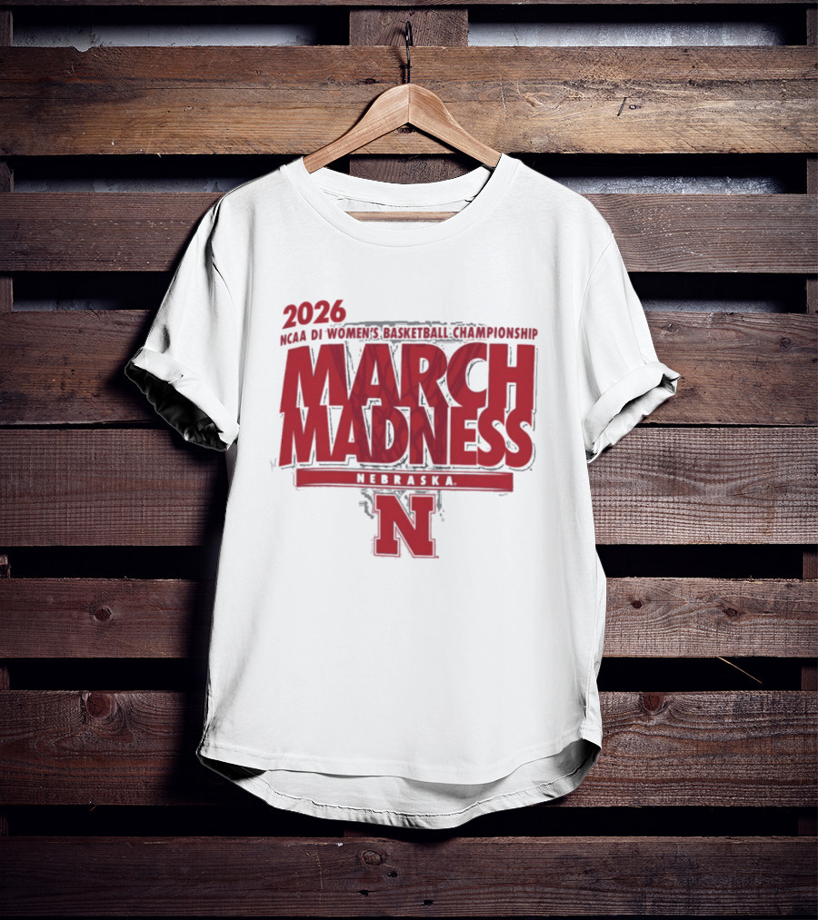 2026 Nebraska NCAA DI Women's Basketball March Madness Championship T-Shirt
