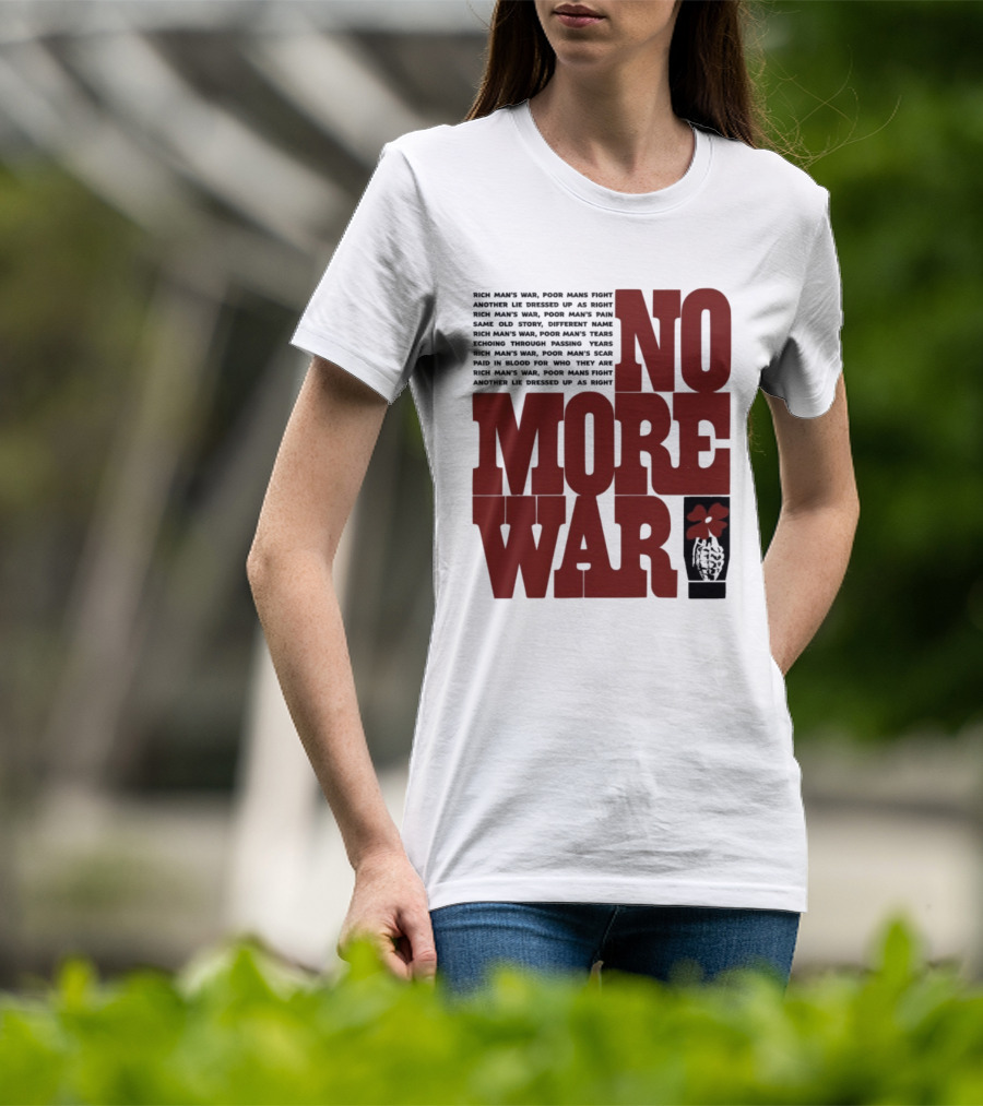 No More War Wear The Peace Flower Grenade T-Shirt