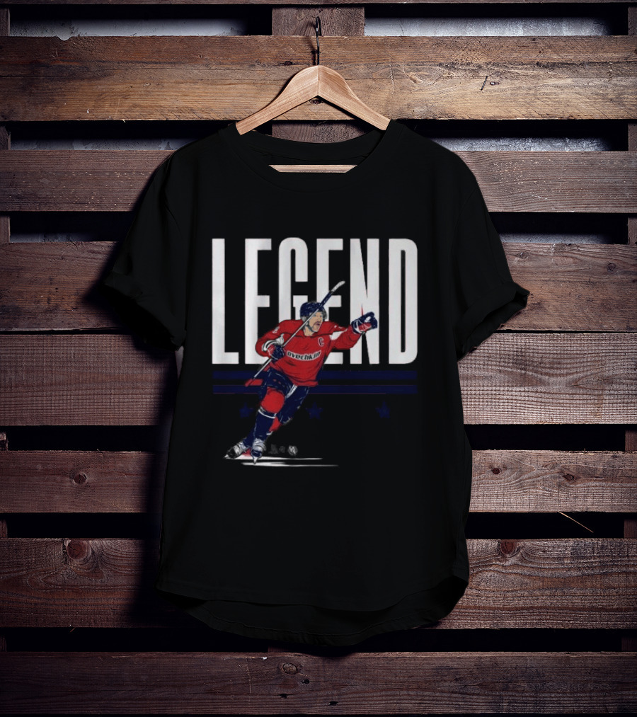 Alex Ovechkin Legend Hockey Captain Red Jersey T-Shirt