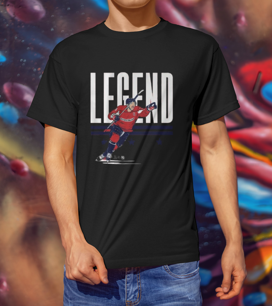 Alex Ovechkin Legend Hockey Captain Red Jersey T-Shirt