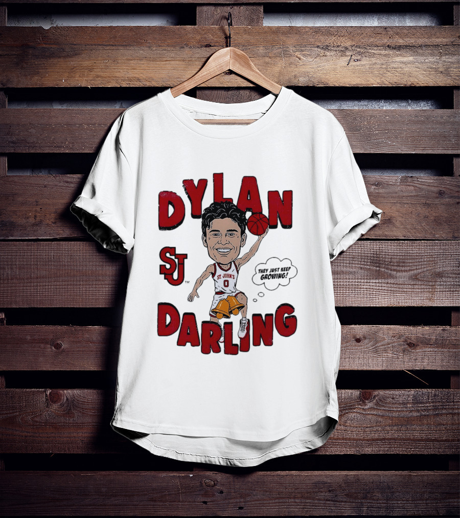 Dylan Darling St. John's Red Storm Caricature Comic T-Shirt