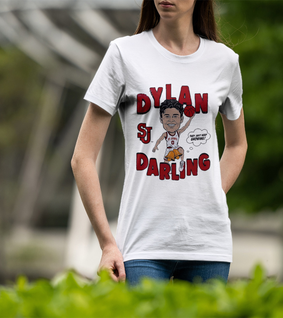 Dylan Darling St. John's Red Storm Caricature Comic T-Shirt