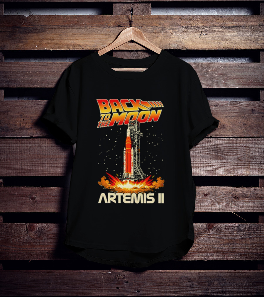 Back To The Moon Artemis II Rocket Launch T-Shirt