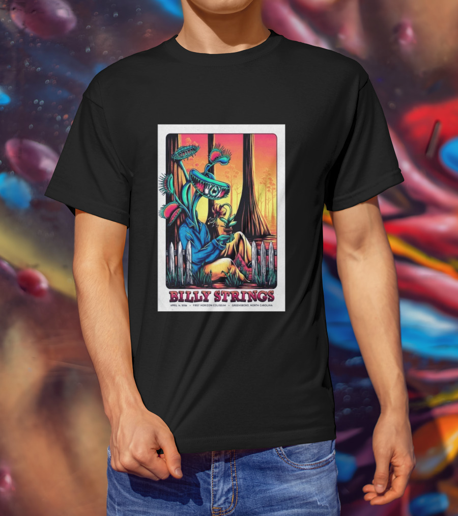 Billy Strings April 14 2026 First Horizon Coliseum Greensboro North Carolina Botanical T-Shirt