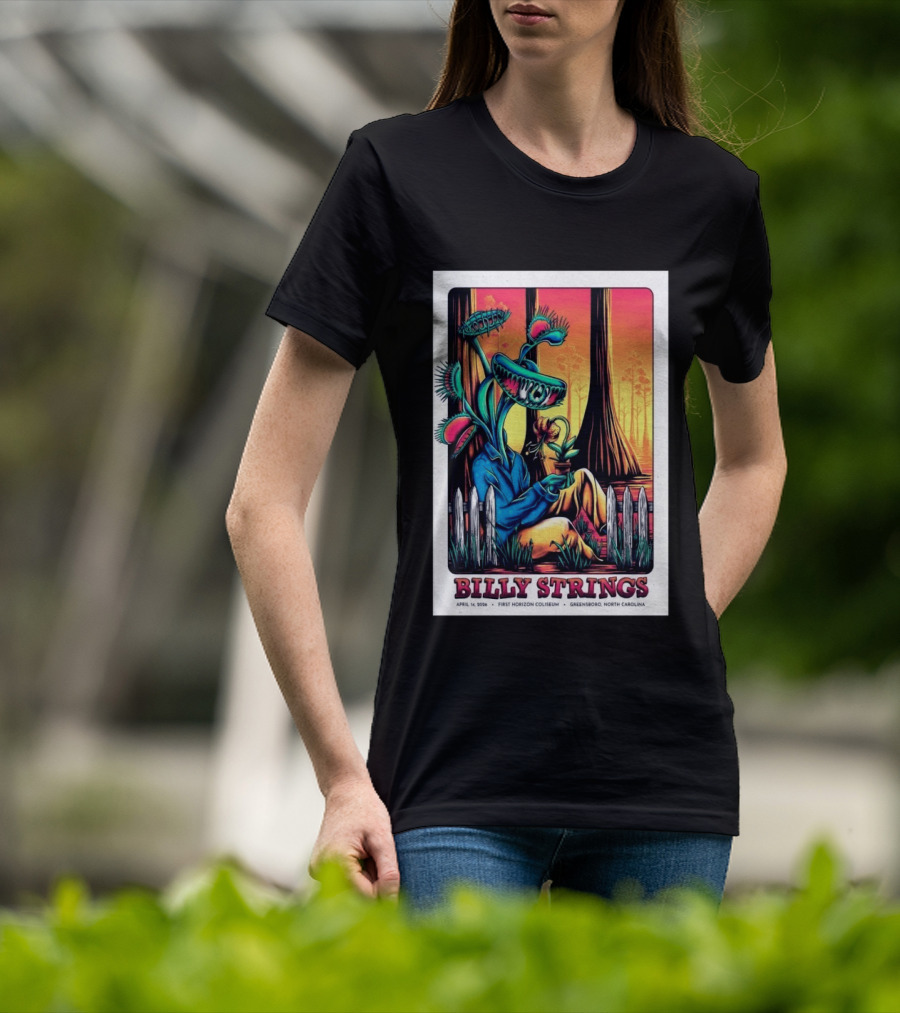 Billy Strings April 14 2026 First Horizon Coliseum Greensboro North Carolina Botanical T-Shirt