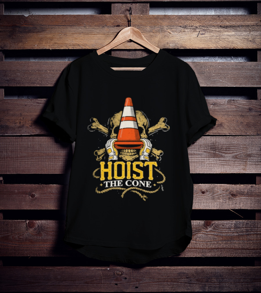 Hoist The Cone Skull Traffic T-Shirt