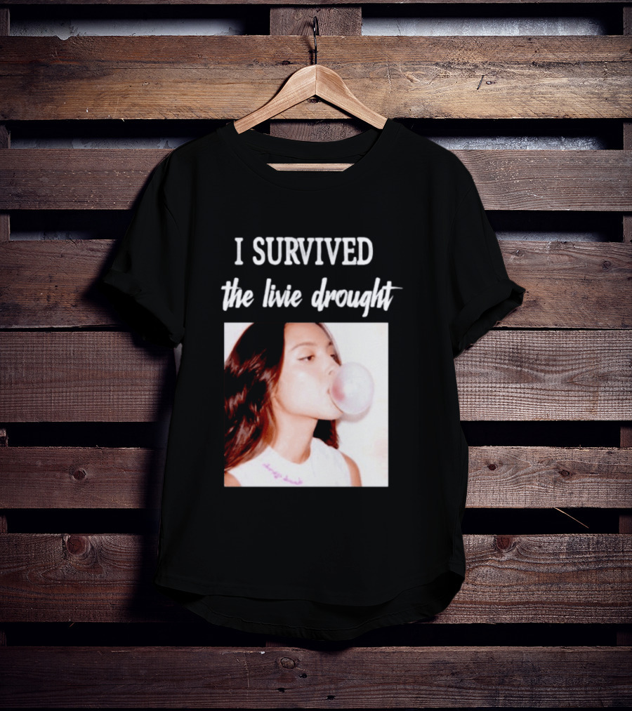Olivia Rodrigo I Survived The Livie Drought Bubblegum Aesthetic T-Shirt