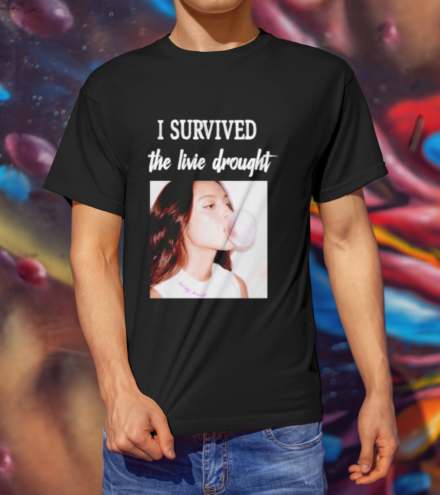 Olivia Rodrigo I Survived The Livie Drought Bubblegum Aesthetic T-Shirt