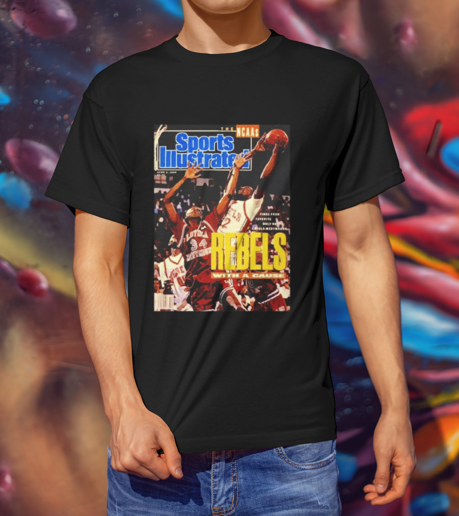 Sports Illustrated NCAA Rebels With A Cause April 1990 Final Four Loyola Marymount T-Shirt