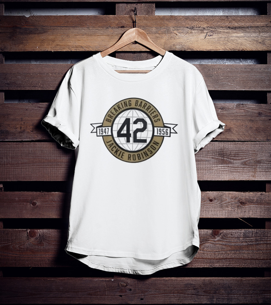 Jackie Robinson Breaking Barriers No 42 1947 1956 T-Shirt