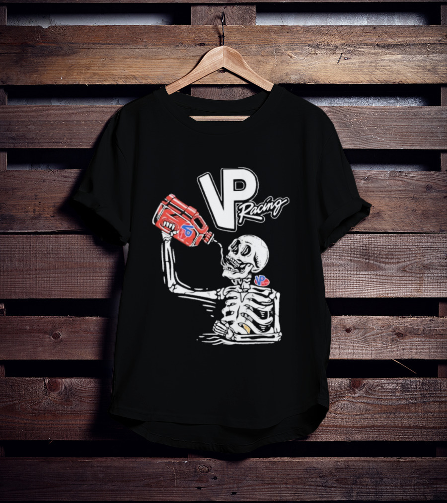 2026 VP Racing Skeleton Gas Can Drinking T-Shirt