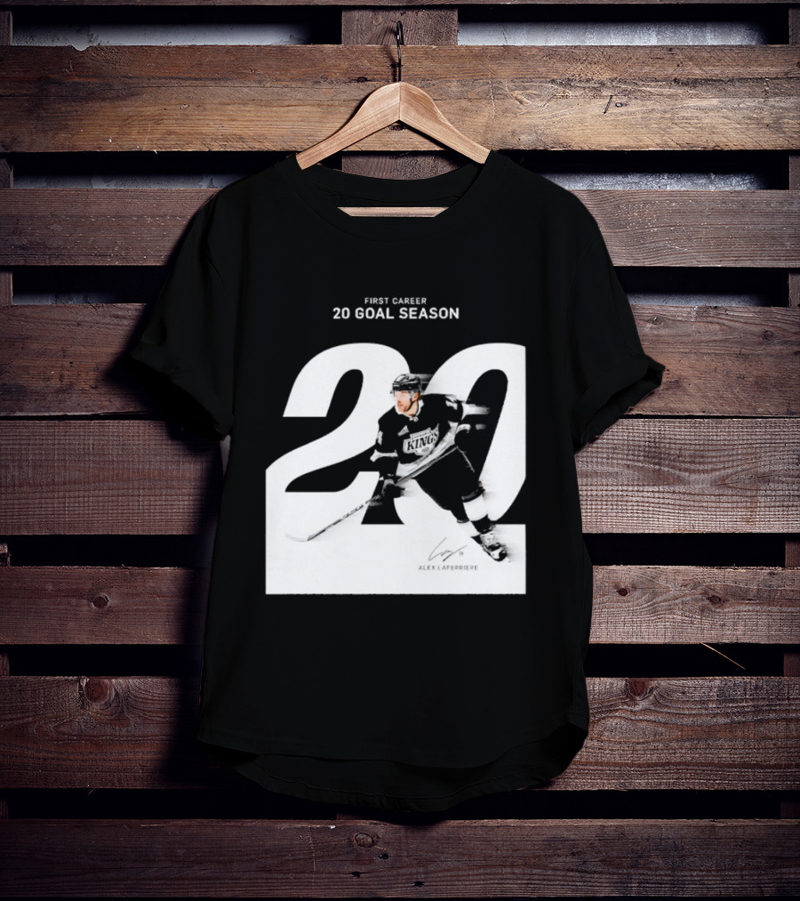 Alex Laferriere Los Angeles Kings First Career 20 Goal Season 20 T-Shirt