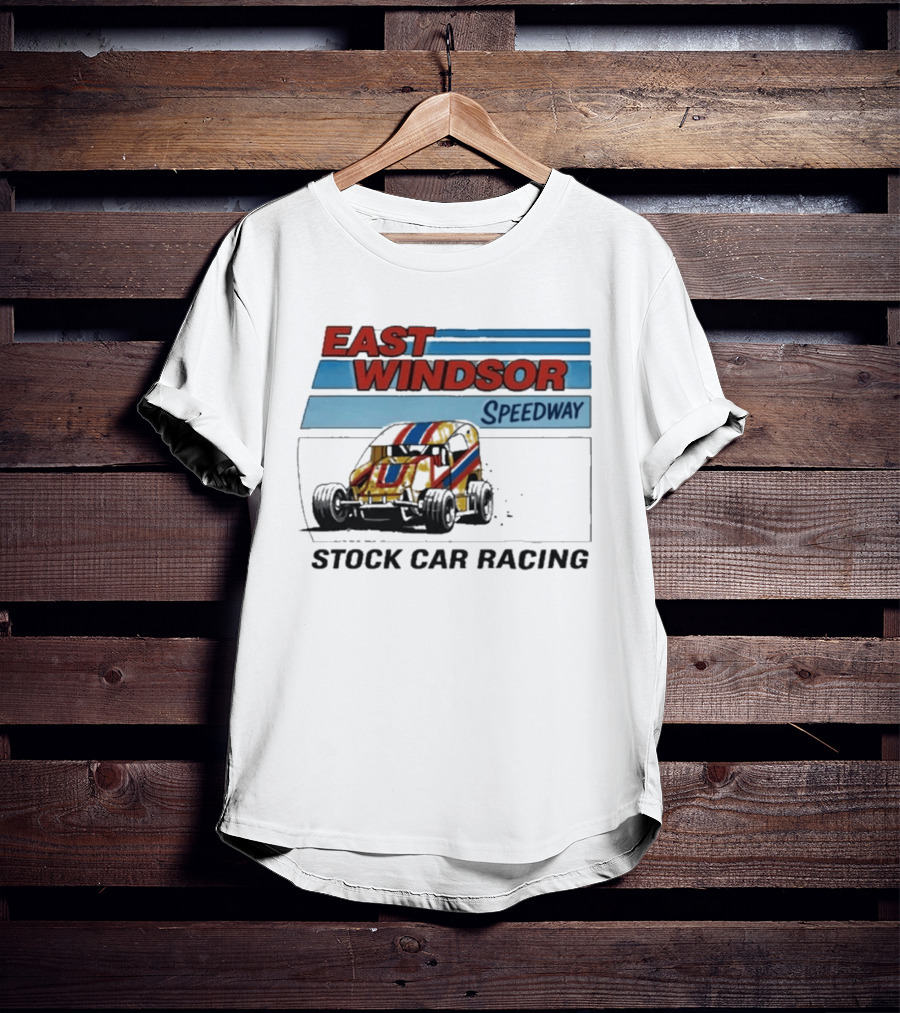 East Windsor Speedway Stock Car Racing Vintage Classic Auto Racing T-Shirt