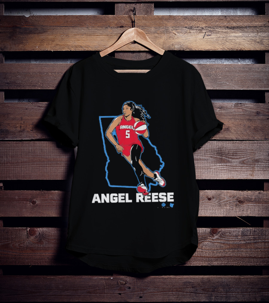 Angel Reese Basketball Player In Red Jersey Georgia State T-Shirt