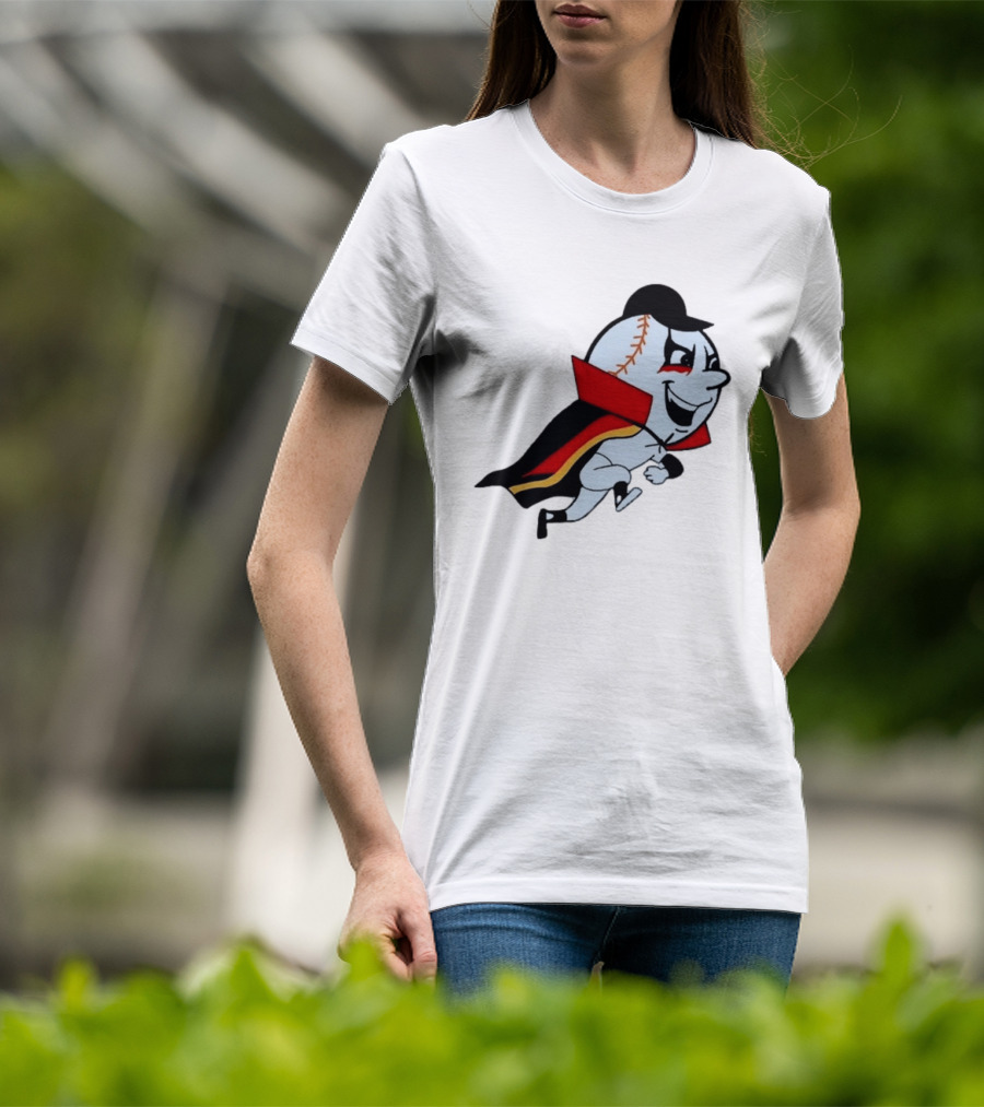 Mr. Met Danhausen Baseball Character With Cape And Makeup T-Shirt