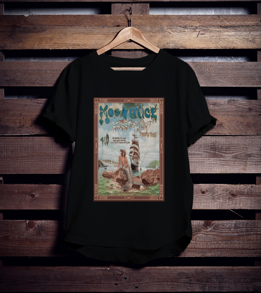 Moonalice Sweetwater Mill Valley 4 19 2026 Mermaid And Ship T-Shirt