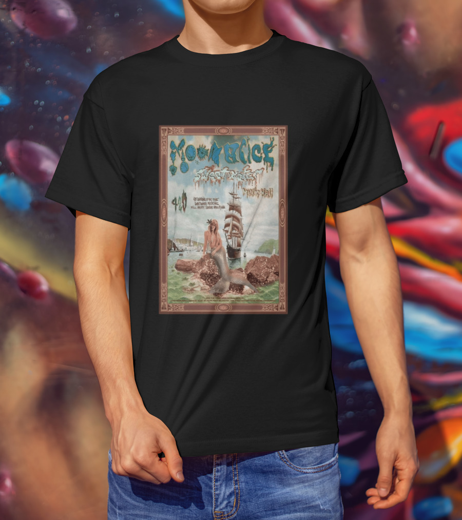 Moonalice Sweetwater Mill Valley 4 19 2026 Mermaid And Ship T-Shirt