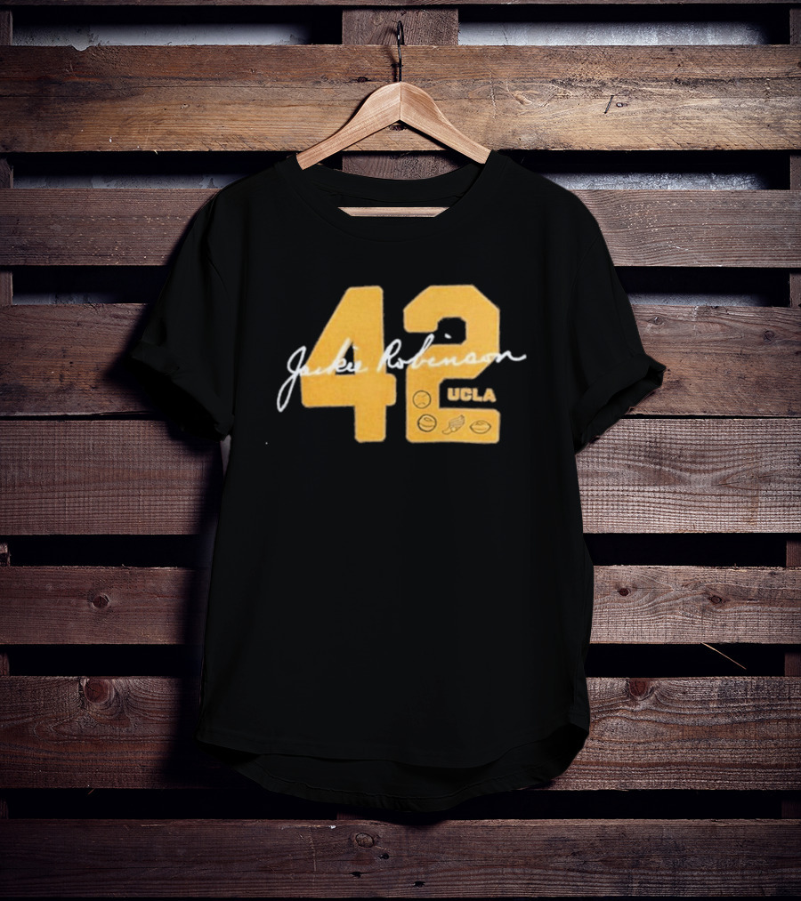 UCLA Bruins Jackie Robinson 42 Letterman Day 2026 T-Shirt