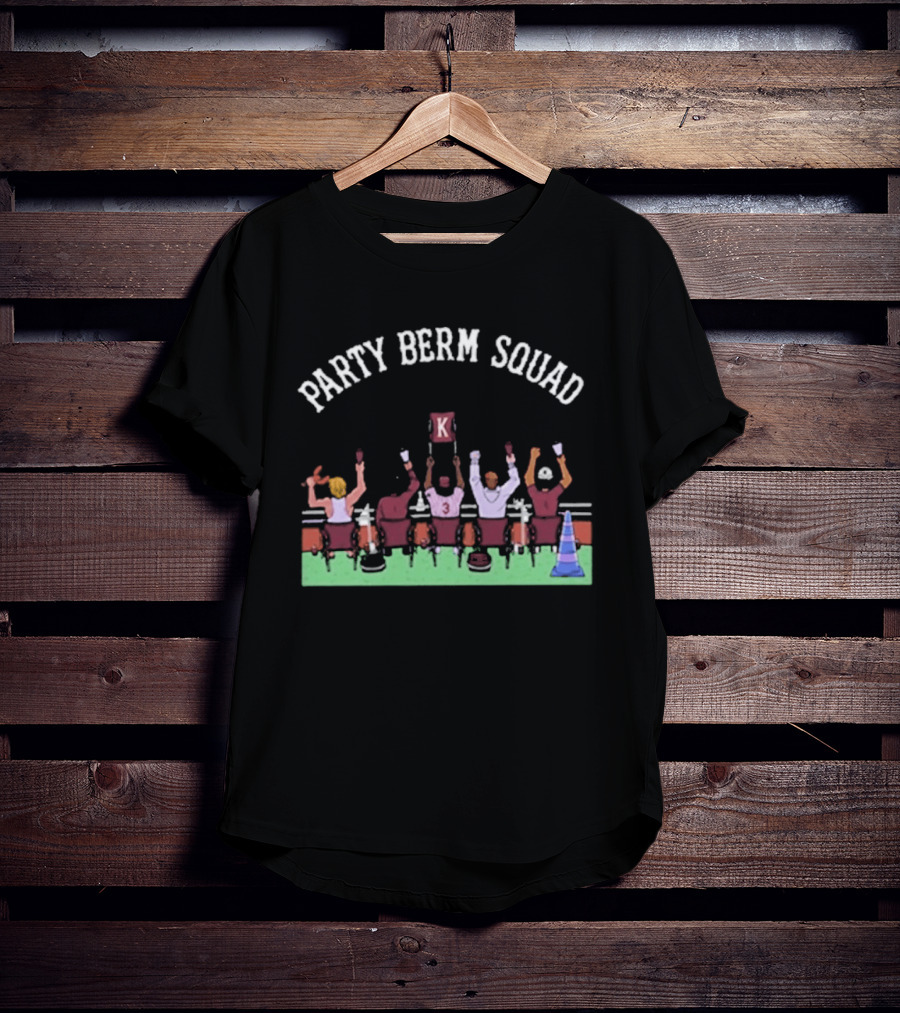 Party Berm Squad Mississippi State Bulldogs Baseball Fan Celebration T-Shirt