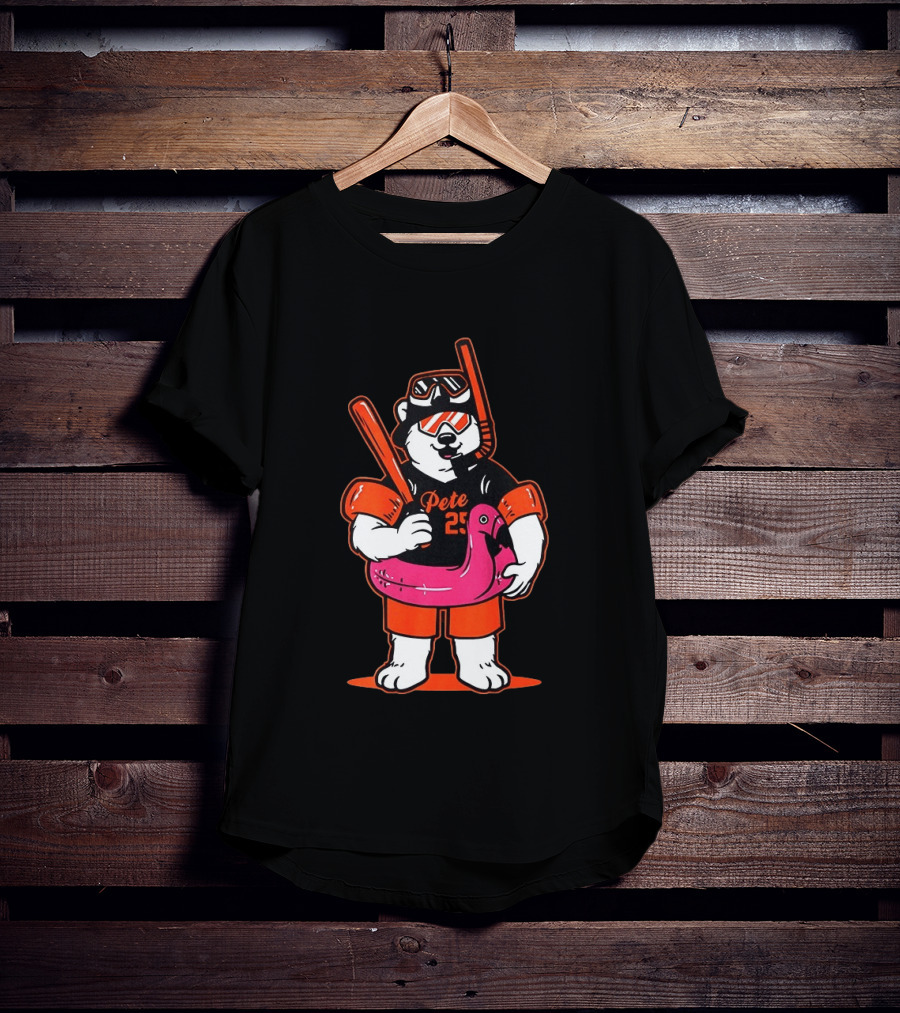 Pete Alonso Polar Bear Baseball Scuba Flamingo Baltimore Orioles T-Shirt
