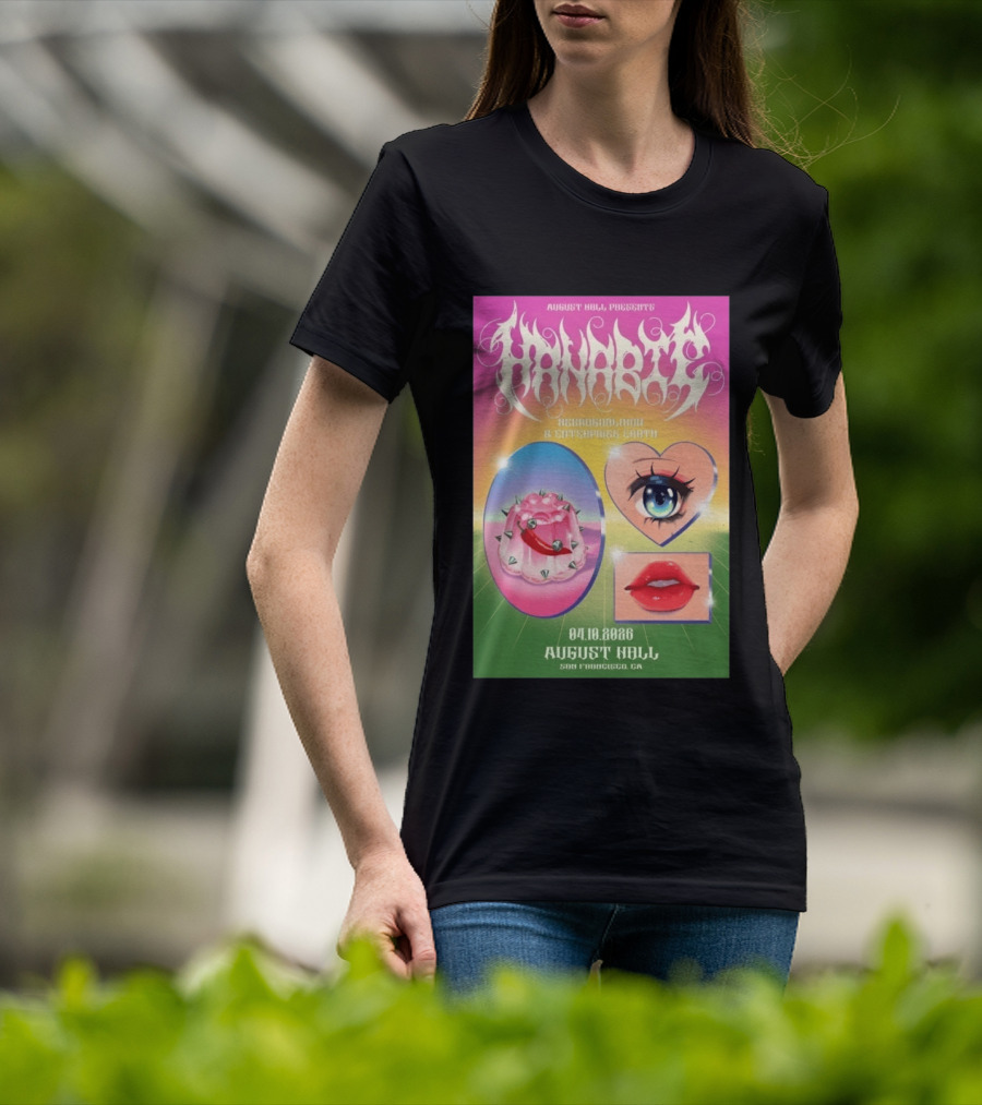 August Hall Presents Hanabie Concert April 10 2026 San Francisco CA T-Shirt