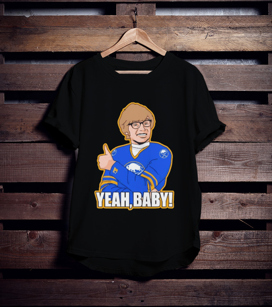 Yeah Baby Austin Powers Buffalo Sabres Hockey T-Shirt