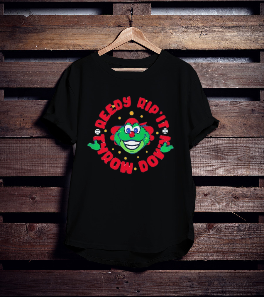 Reedy Rip'it Throw Down Baseball Greenville Drive T-Shirt