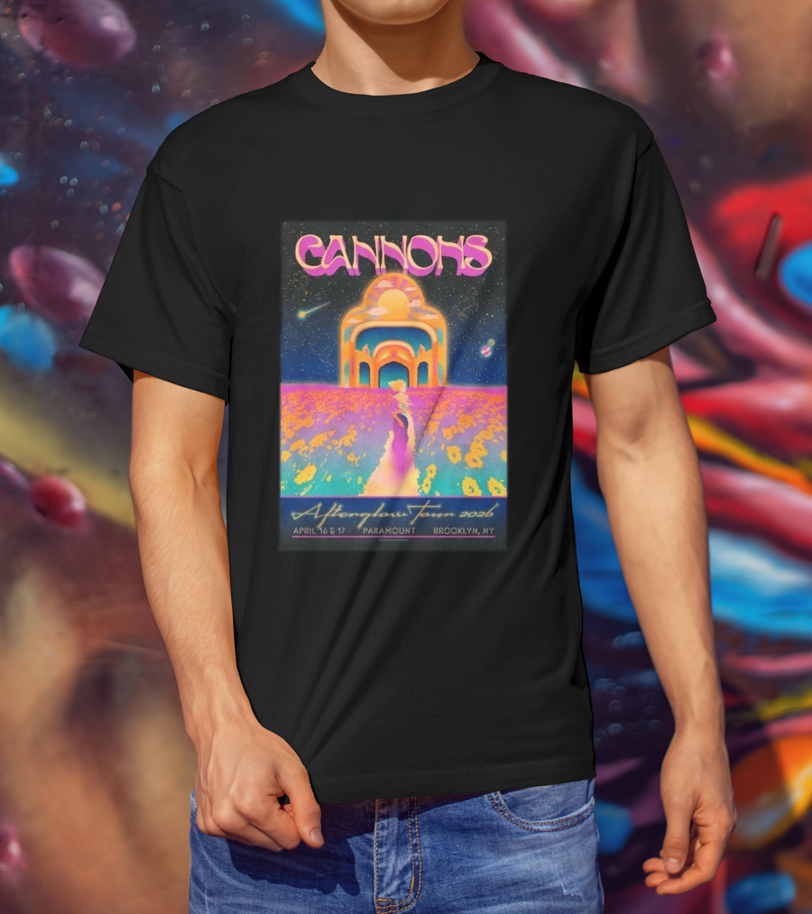 Cannons Afterglow Tour 2026 April 16 17 Paramount Brooklyn NY T-Shirt