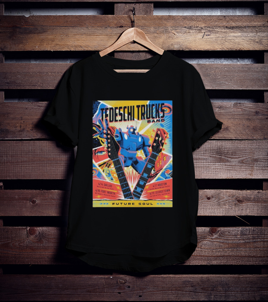 Tedeschi Trucks Band Future Soul 2026 Texas Tour April 14 19 Dallas Fort Worth Houston Georgetown T-Shirt