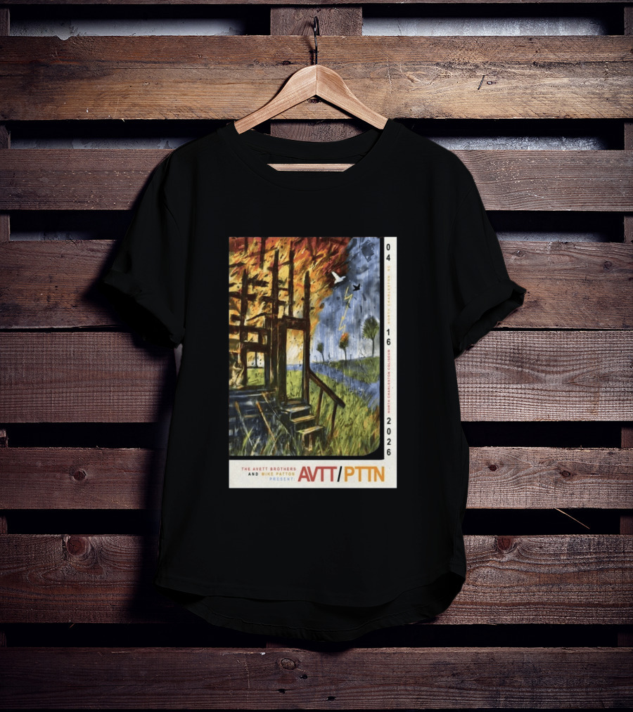 The Avett Brothers Mike Patton Presents AVTT PTTN April 16 2026 North Charleston Coliseum T-Shirt