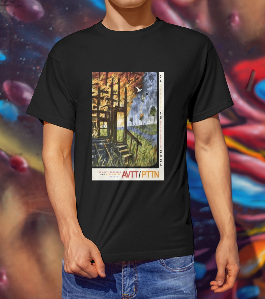 The Avett Brothers Mike Patton Presents AVTT PTTN April 16 2026 North Charleston Coliseum T-Shirt