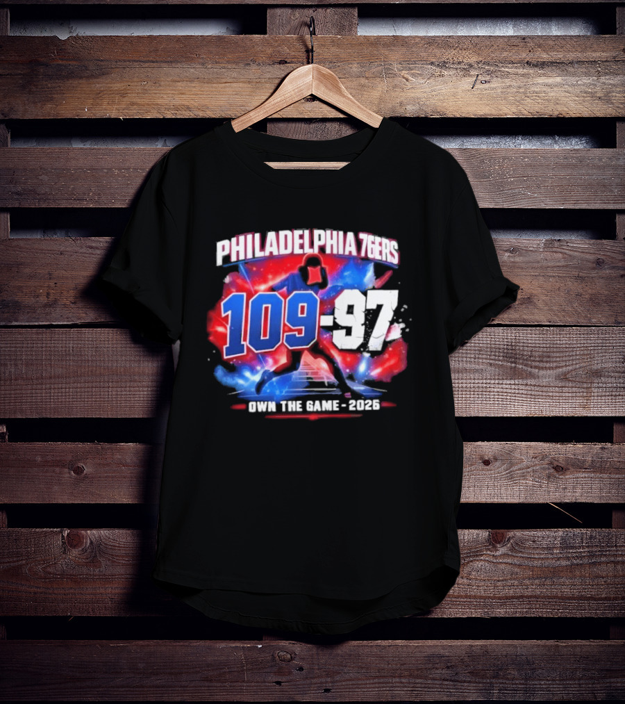 Philadelphia 76Ers 109 97 Victory Vs Orlando Magic Joel Embiid Mode 2026 T-Shirt