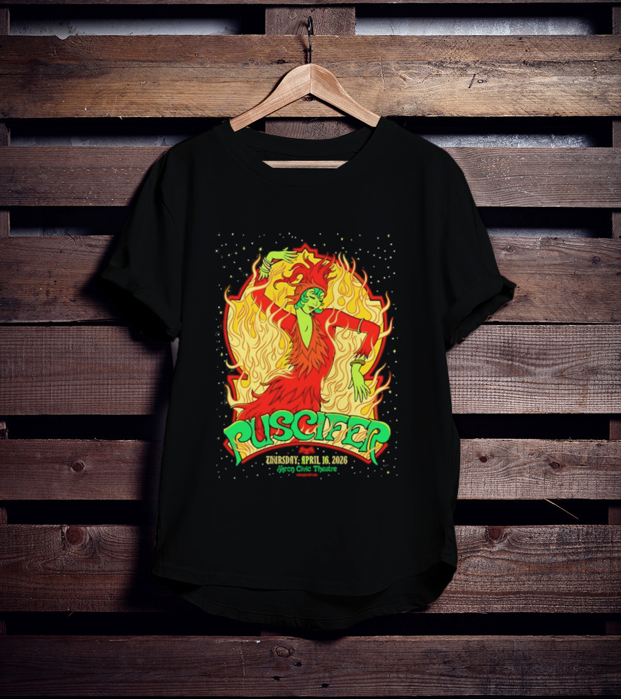 Puscifer Akron Civic Theatre April 16 2026 The Normal Isn't Tour Fiery Dancer T-Shirt