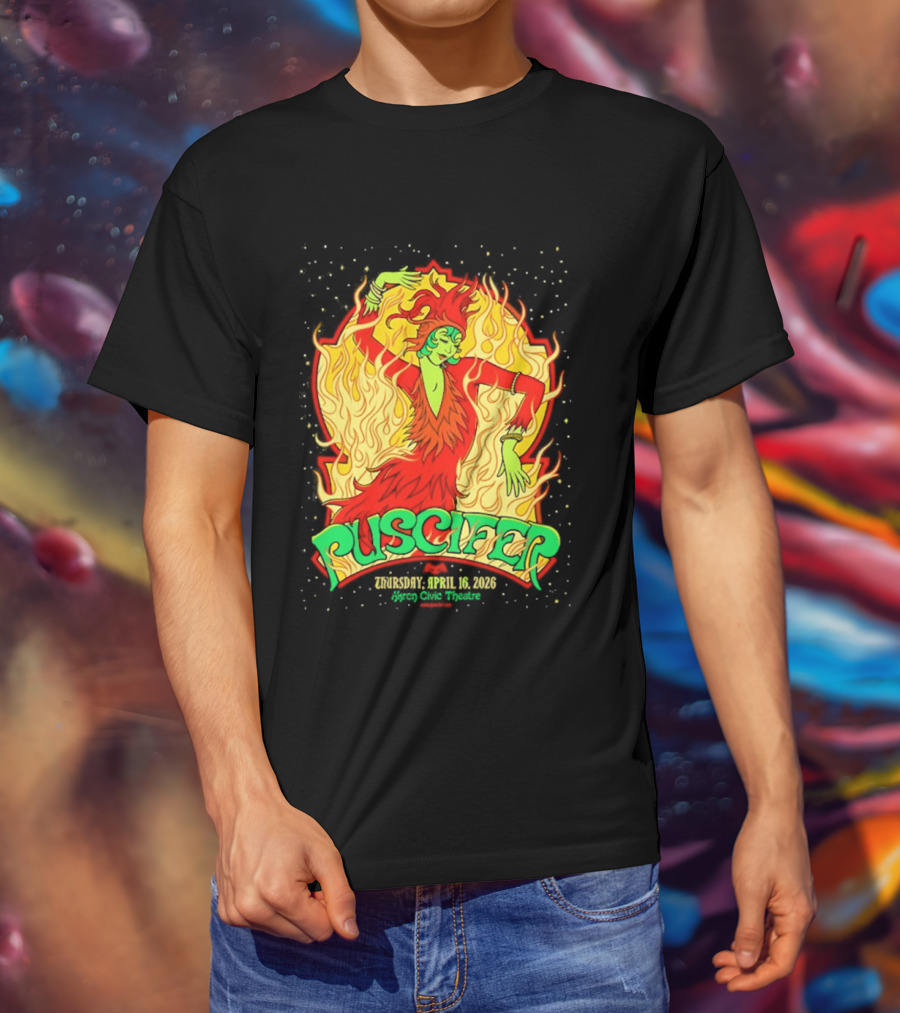 Puscifer Akron Civic Theatre April 16 2026 The Normal Isn't Tour Fiery Dancer T-Shirt